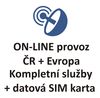 Online provoz ČR + Evropa pro lokátory FleetLock Plus na 6 měsíců - datová SIM karta, mapové podklady a kompletní služby serveru 24/7