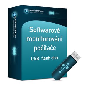 Software pro monitorování počítače - dodání na USB flash disku