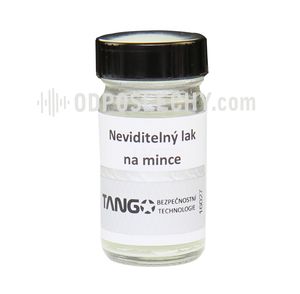 Neviditelný inkoust pro značení mincí, UV fluorescence jasně zelená 30 ml